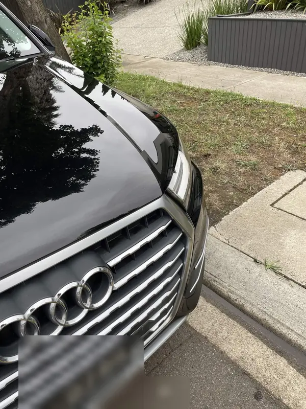 Bonnet and grille of the black Q7