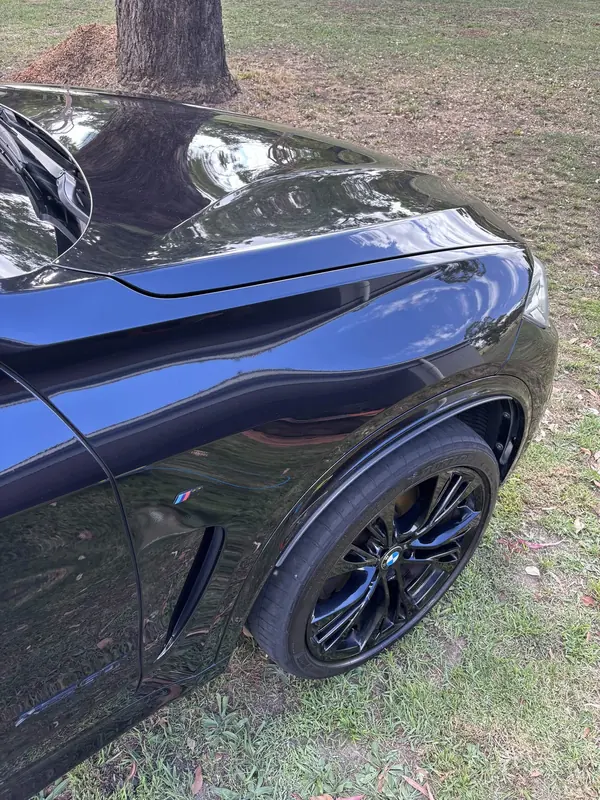 Front guard and wheel of the black X5